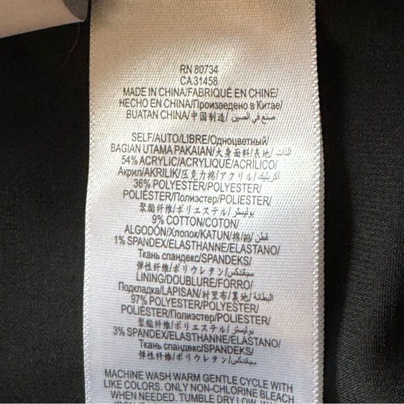 BCBG Maxazria Lizzy Black and Midnight Blue Combo Faux Wrap Textured Mini Skirt - Picture 16 of 16